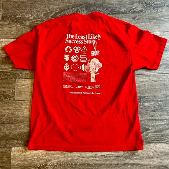 Legends League XL in bright red with white design and type. - Picture 2 of 5